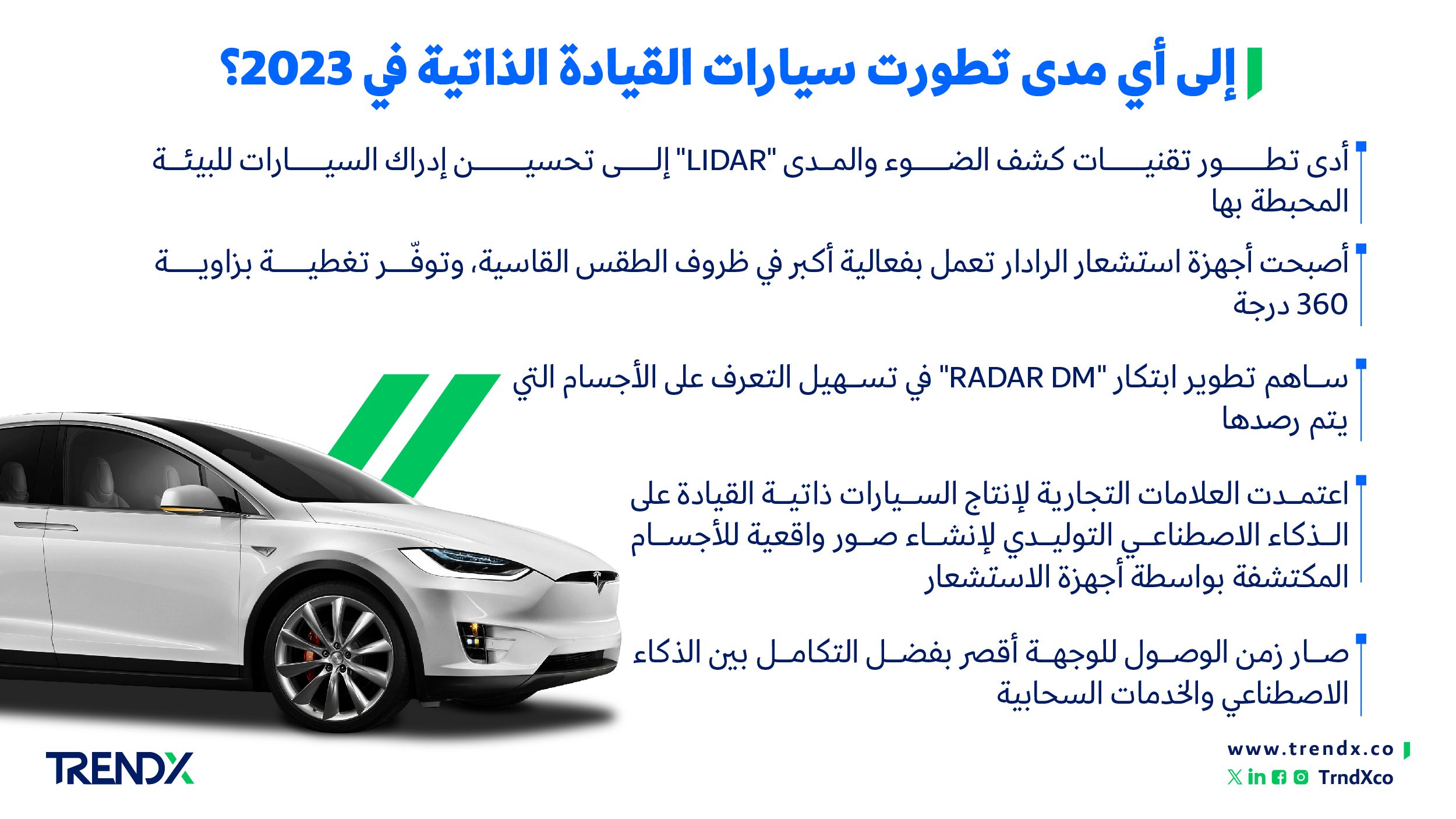 إلى أي مدى تطورت سيارات القيادة الذاتية في 2023؟ 01