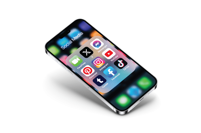 iPhone متوسط قضـــاء الوقــت على وسائل التواصل الإجتماعي