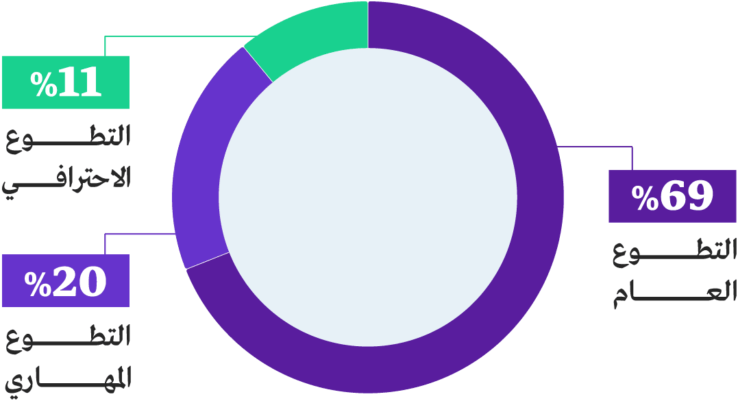 التطوع حسب المجال