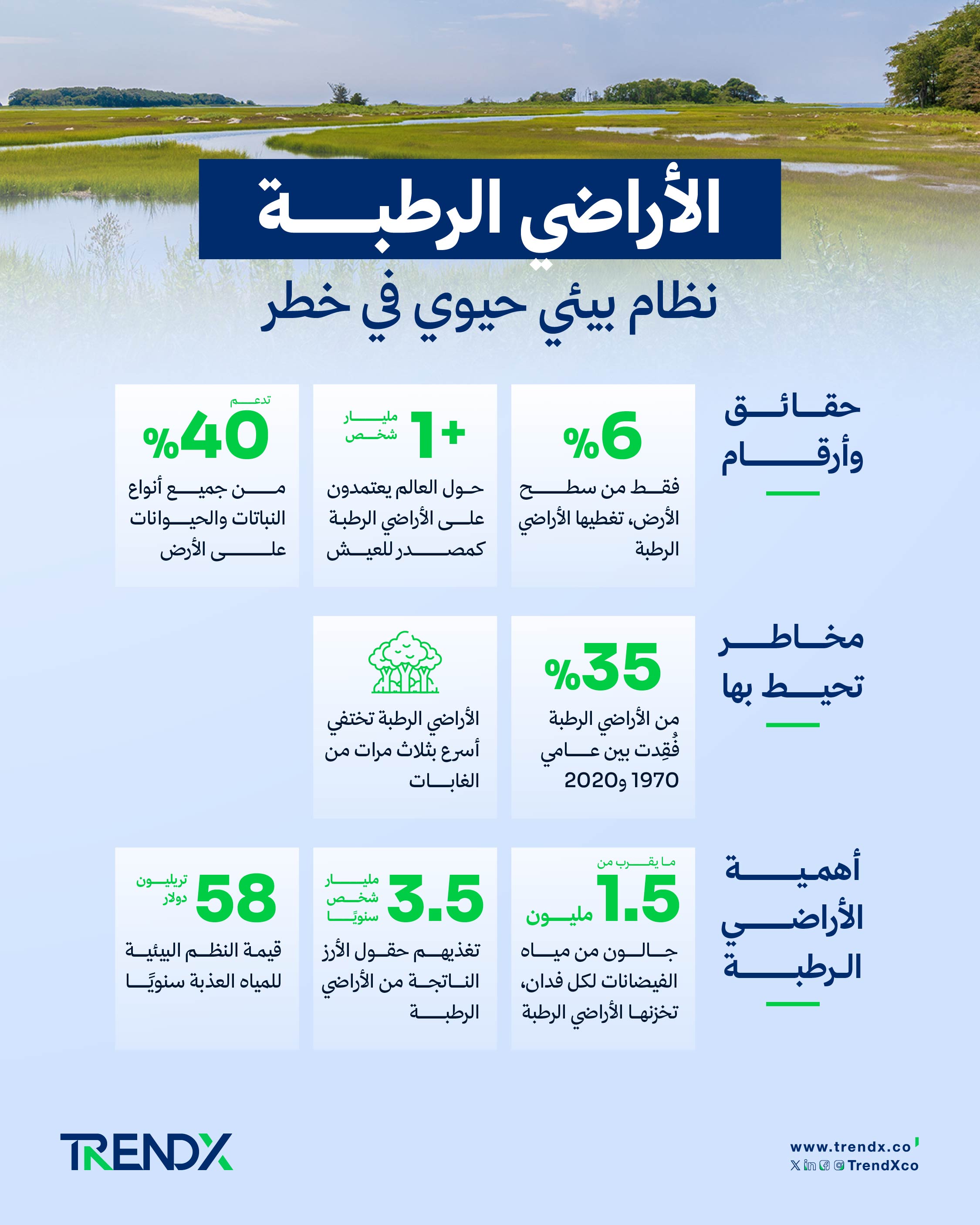 الأراضي الرطبة: سُبل حماية الرقعة الأهم لمستقبلنا المشترك